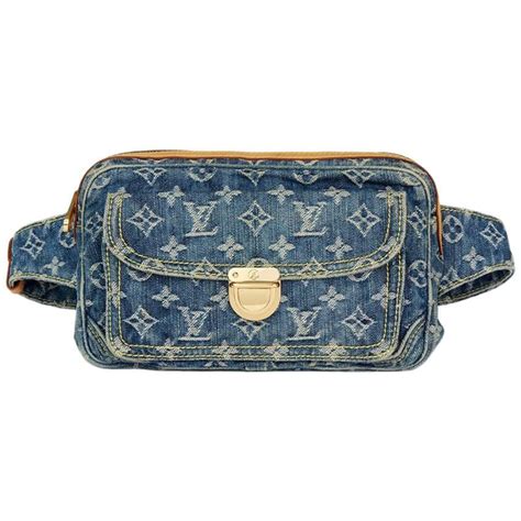 louis vuitton waist bag black|Louis Vuitton denim bum bag.